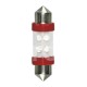 FOCO LED FUSIBLE 6418 12V 4 LED LUZ INTERIOR ROJOPaquete:1.00