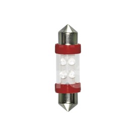 FOCO LED FUSIBLE 6418 12V 4 LED LUZ INTERIOR ROJOPaquete:1.00