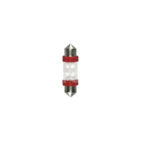 FOCO LED FUSIBLE 6418 12V 4 LED LUZ INTERIOR ROJOPaquete:1.00