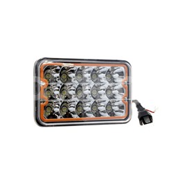 UNIDAD 4652/4656 15 LEDS 6 1/2" ARO ROJO FA-5045A-Paquete:1.00