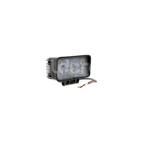 FARO DE LED RECTANGULAR  6LEDS 60W 10-30V 18W 110xPaquete:1.00