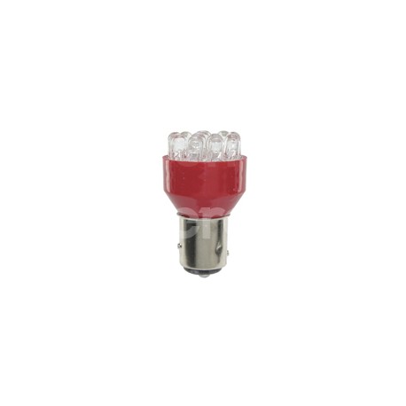 FOCO LED 1157 12V 12 LEDS   ROJO BLISTER (2 PIEZASPaquete:1.00