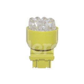 FOCO LED 3157 12V 12 LEDS   AMARILLO BLISTER (2 PIPaquete:1.00