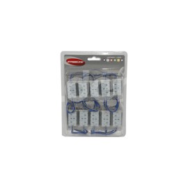 TABLILLA LED 50X23X8mm 12LED 3528SMD TAPA AZUL EN-Paquete:1.00