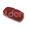 PLAFON DOBLE OPTICA FOCO PELLIZCO ROJO 2222RPaquete:1.00