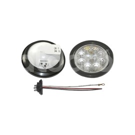 PLAFON SELLADO 4" CLARO 10 LEDS FIJO MICA CRISTALPaquete:1.00