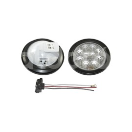 PLAFON SELLADO 4" CLARO 10 LEDS FIJO MICA CRISTALPaquete:1.00