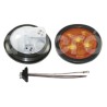 PLAFON SELLADO 4" AMBAR 5 LEDS FIJO 12/24V 8020APaquete:1.00