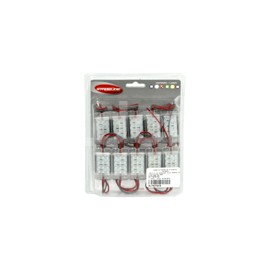 TABLILLA LED 50X23X8mm 12LED 3528SMD TAPA ROJO EN-Paquete:1.00
