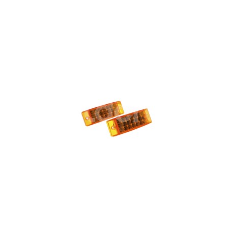 PLAFON LATERAL RECTANGULAR 21LED AMBAR H/L JUEGO (Paquete:1.00