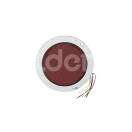 PLAFON SELLADO 4" 8LEDS 5 CABLES,4 FUNCIONES ROJOPaquete:1.00