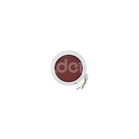 PLAFON SELLADO 4" 8LEDS 5 CABLES,4 FUNCIONES ROJOPaquete:1.00