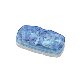 PLAFON DOBLE OPTICA 10 LEDS AZULPaquete:1.00