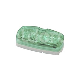 PLAFON DOBLE OPTICA 10 LEDS VERDEPaquete:1.00