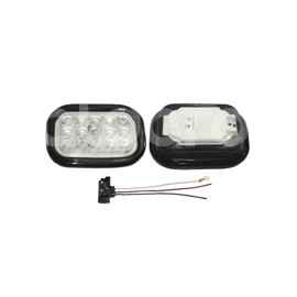 PLAFON RECTANGULAR 15" LED AMBAR MOVIMIENTO CRISTAPaquete:1.00