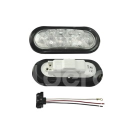 PLAFON OVAL DESTELLO 10 LED  ROJO CON GROMMENT CRIPaquete:1.00