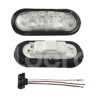 PLAFON OVAL DESTELLO 10 LED  ROJO CON GROMMENT CRIPaquete:1.00