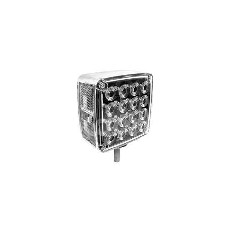 DIRECCIONAL CUADRADO 1 TORNILLO 34 LED SIN MOVIMIEPaquete:1.00