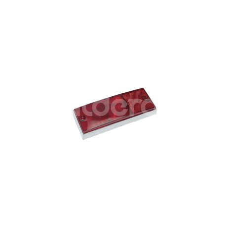 PLAFON LED LATERAL CON BASE FIJO CROMADO ROJO  101Paquete:1.00