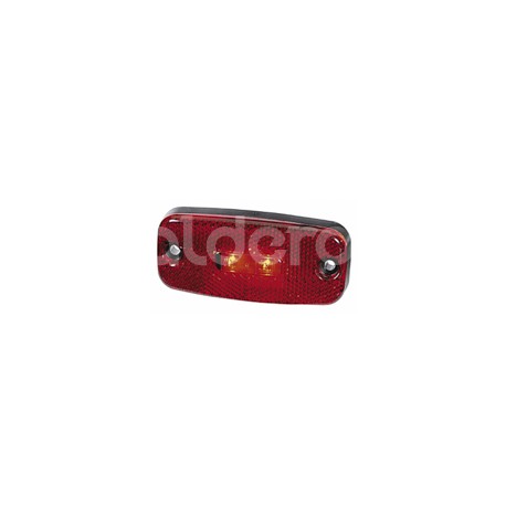 PLAFON LUZ POS 3LED ROJA 24V 110X50MM CON CABLE 34Paquete:1.00