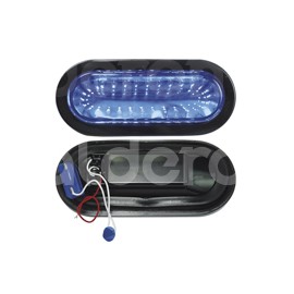 PLAFON SELLADO OVAL 30 LED AZUL 6.5" FIJO 12V TK-TPaquete:1.00