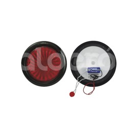 PLAFON SELLADO 4" ROJO 24 LED FIJO 12V TK-TL341RDPaquete:1.00