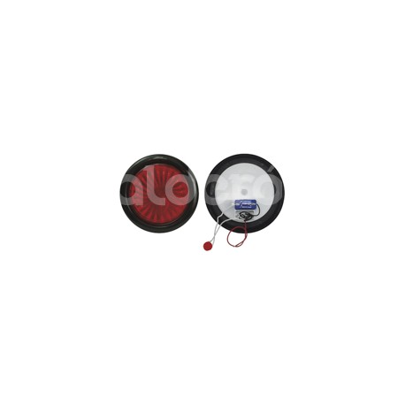 PLAFON SELLADO 4" ROJO 24 LED FIJO 12V TK-TL341RDPaquete:1.00