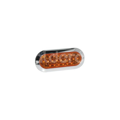 PLAFON OVALADO EXTRA PLANO AMBAR 21LED ALTA/BAJA PPaquete:1.00