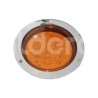 PLAFON 4" 44 LED AMBAR FLECHA MOVIMIENTO CROMO EN-Paquete:1.00