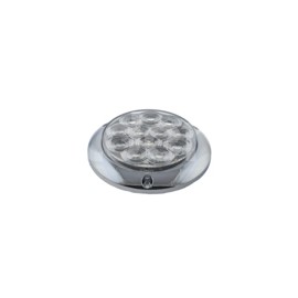 PLAFÓN SELLADO REDONDO PLANO 4" BLANCO 12 LEDS FUNPaquete:1.00
