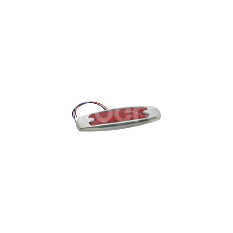 PLAFON LATERAL OVAL 12 LEDS ROJO  ALTA -HIGH (H) YPaquete:1.00