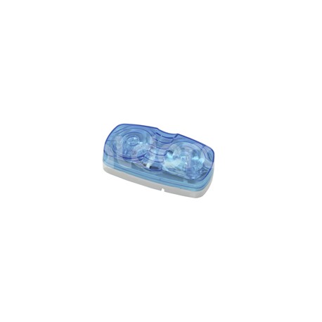 PLAFON DOBLE OPTICA 10 LEDS AZULPaquete:1.00