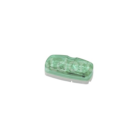 PLAFON DOBLE OPTICA 10 LEDS VERDEPaquete:1.00