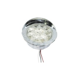 PLAFON CROMADO 4" ROJO 10 LED GIRATORIO CRISTAL  9Paquete:1.00