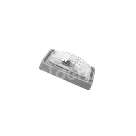 PLAFON CABINA ROJO 4 LED MOV.ESTROBO LENTE CRISTALPaquete:1.00
