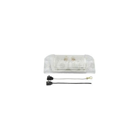 PLAFON RECTANGULAR LATERAL 4 LED AMBAR CRISTAL 902Paquete:1.00