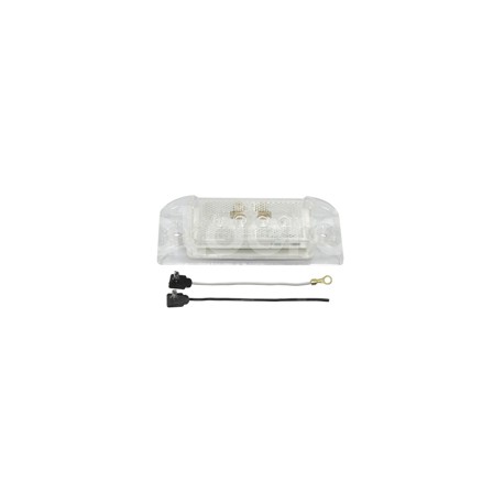 PLAFON RECTANGULAR LATERAL 4 LED ROJO CRISTAL 9025Paquete:1.00