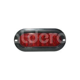 PLAFON SELLADO OVAL 26 LED ROJO EN-PL026-RPaquete:1.00