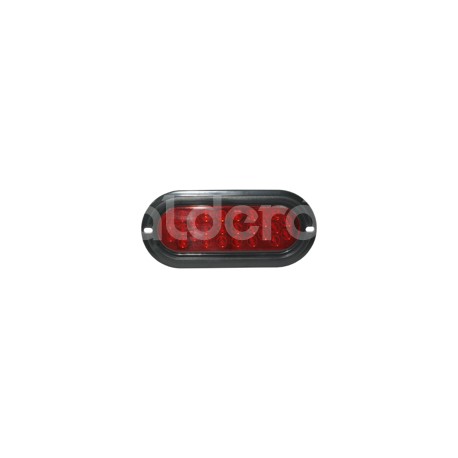 PLAFON SELLADO OVAL 26 LED ROJO EN-PL026-RPaquete:1.00