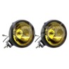 FARO GATO REDONDO AMBAR JUEGO 2PZ (4"X2.5")Paquete:1.00