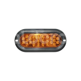 PLAFON SELLADO OVAL 26 LED AMBAR EN-PL026-APaquete:1.00