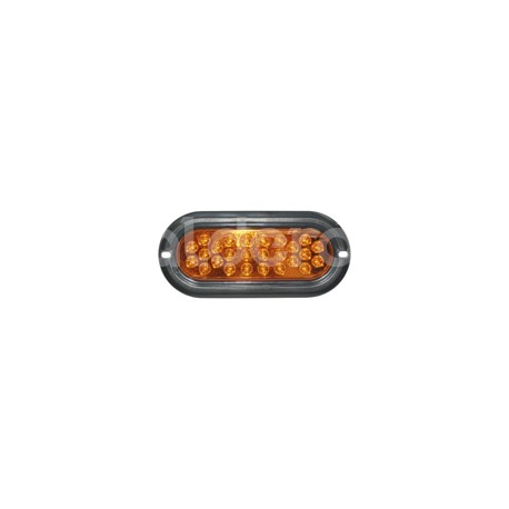 PLAFON SELLADO OVAL 26 LED AMBAR EN-PL026-APaquete:1.00
