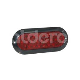 PLAFON OVALADO EXTRA PLANO ROJO 21 LED ALTA/BAJA PPaquete:1.00