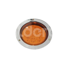 PLAFON 4" 44 LED AMBAR FLECHA MOVIMIENTO CROMO EN-Paquete:1.00