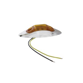 PLAFON LATERAL OVAL 6 LEDS AMBAR CROMADO 2PZAS EN-Paquete:1.00