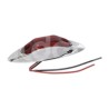 PLAFON LATERAL OVAL 6 LEDS ROJO CROMADO 2PZAS EN-PPaquete:1.00