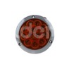 PLAFÓN SELLADO REDONDO PLANO 4" AMBAR 12 LEDS FUNCPaquete:1.00