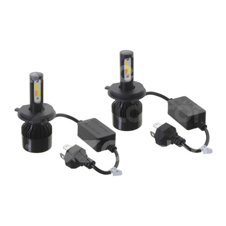 FOCO LED C6 4 COLORES COB H4 ALTA/BAJA KIT (2 PIEZPaquete:1.00
