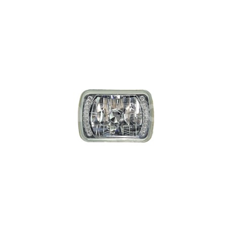 UNIDAD HALOGENO H6052 7" 24 LED 12V AZUL EN-USS605Paquete:1.00