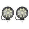 FARO LEDS 9 LEDS REDONDO 12V CASCARA ALUMNIO 2PIEZPaquete:1.00